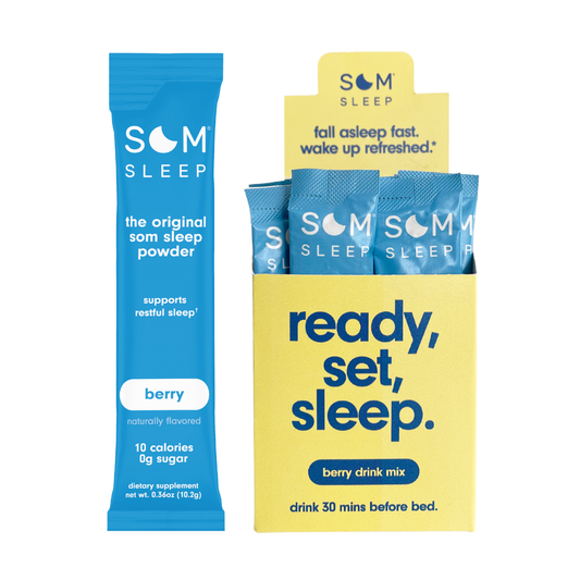 Som Sleep Powder Drink Mix, Magnesium & Melatonin, Berry