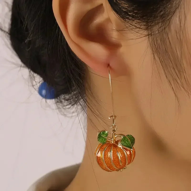 Pumpkin Spice Dangle Earrings