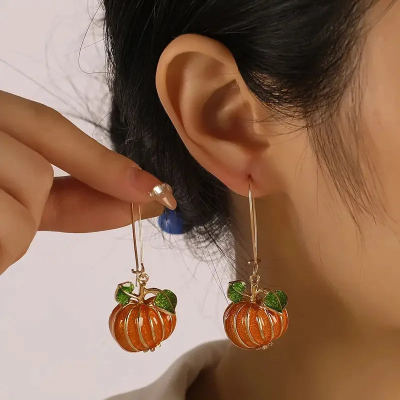 Pumpkin Spice Dangle Earrings