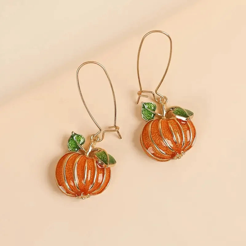 Pumpkin Spice Dangle Earrings