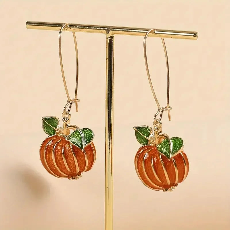 Pumpkin Spice Dangle Earrings