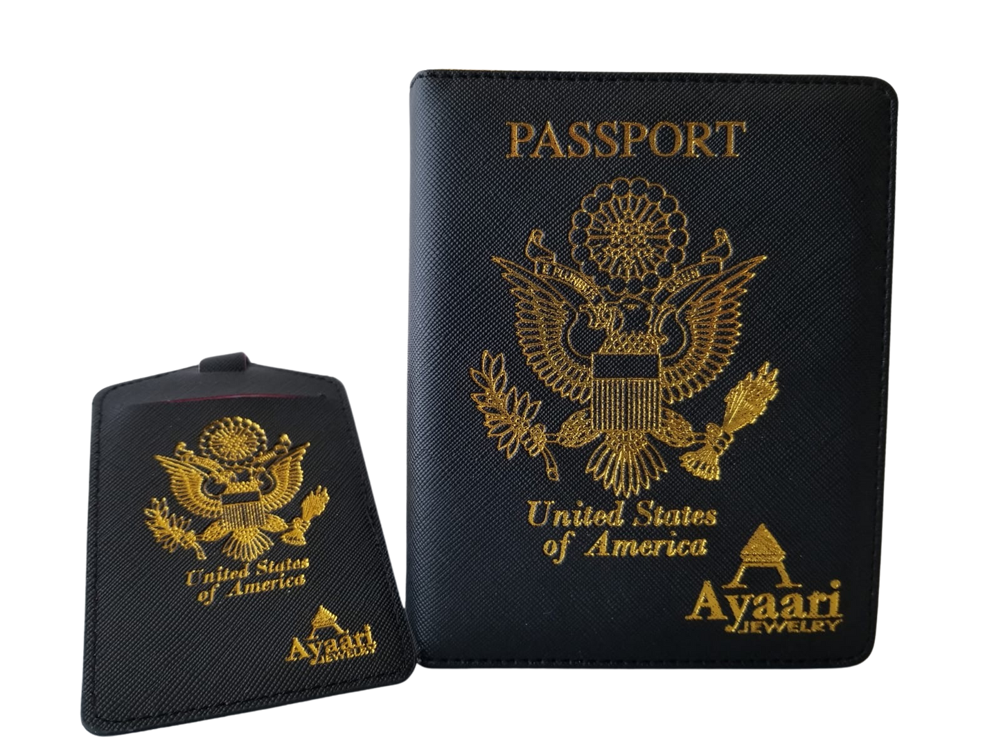 Stylish Passport Cover and Luggage Tag Set with Anti-Theft RFID Security - WanderSafe Collection