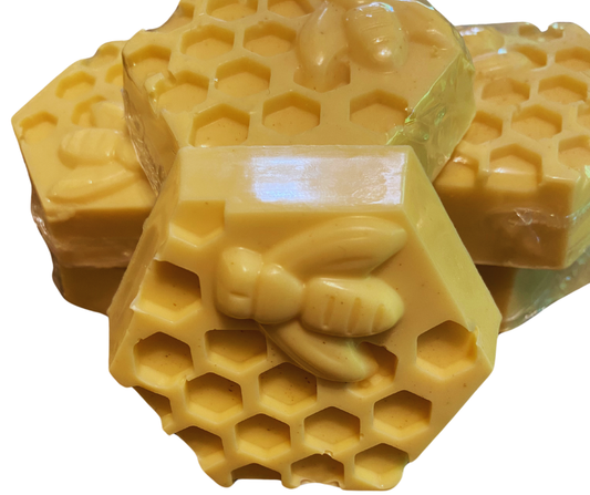 All-Natural, Handmade, Almond, Goats Milk, Honeycomb Soap