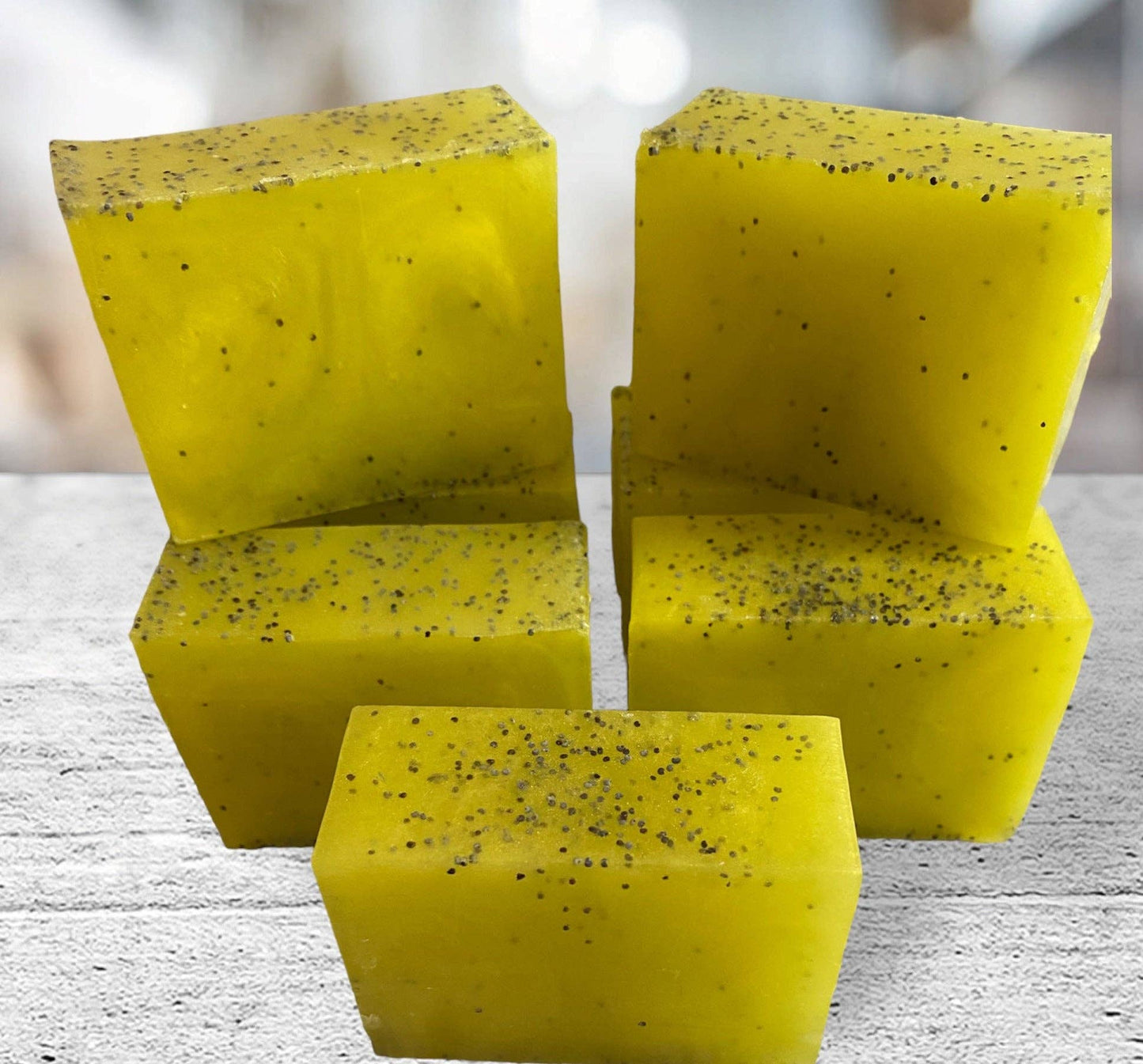 Handmade, Lemon Poppy-seed Hand Soap