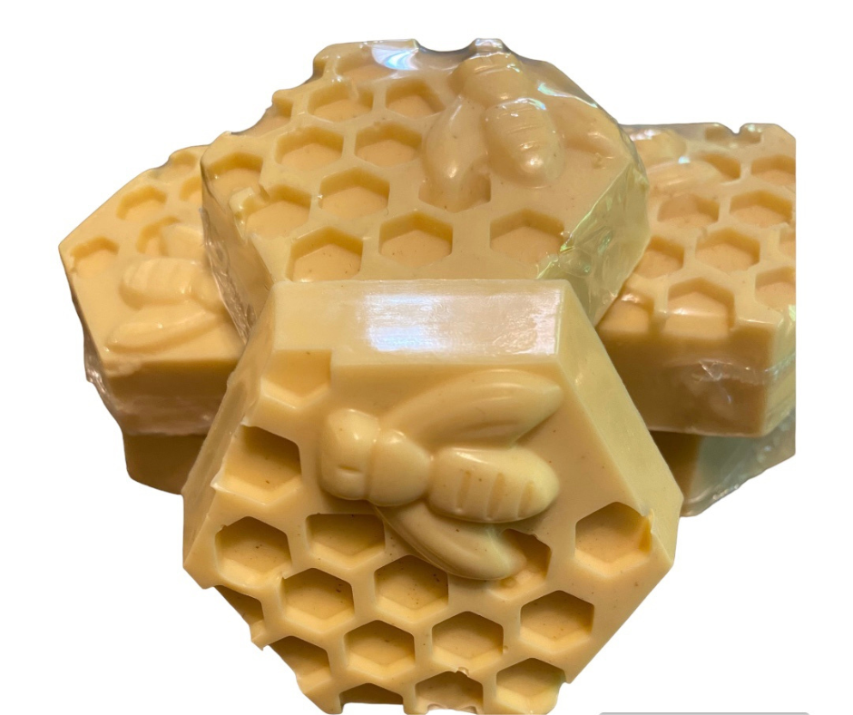 All-Natural, Handmade, Almond, Goats Milk, Honeycomb Soap